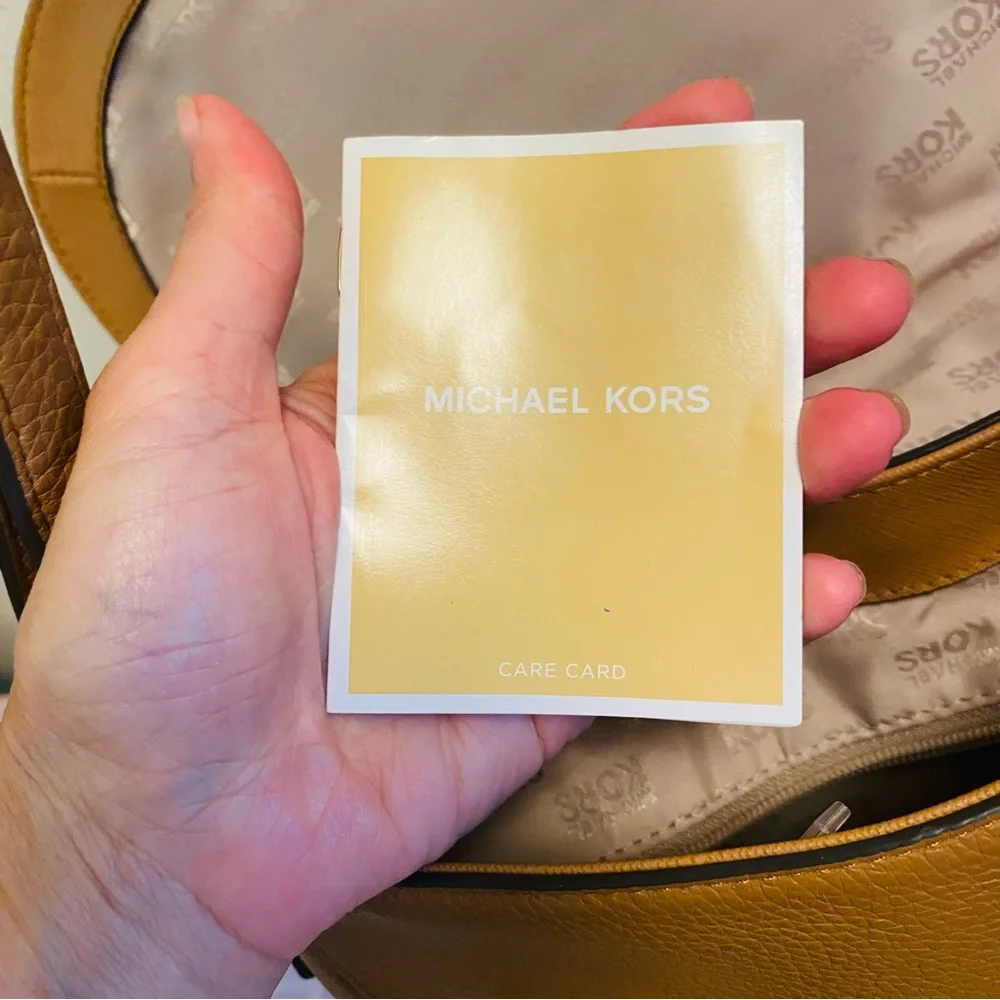 Michael Kors Acorn Pebbled Leather Saddle Bag